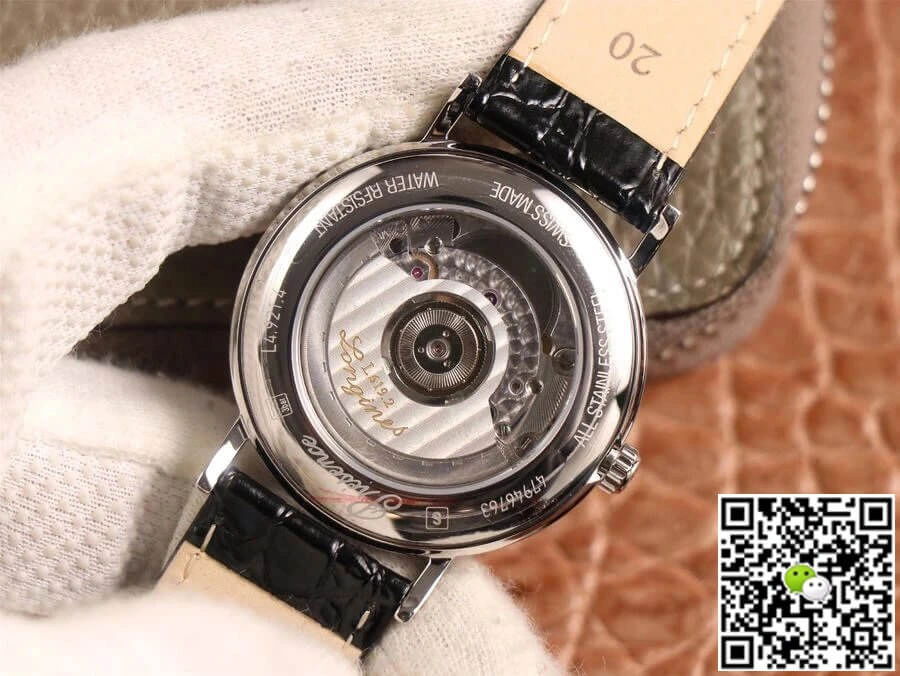 Longines Presence L4.921.4.11.2 KY factory 1:1 Best Edition Replica Watch Stainless Steel Bezel